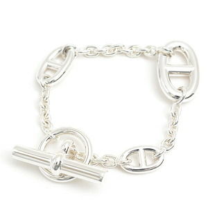 Hermes Hermes Silver Bracelet Chaine d'Ancre Farandole Metal Bracelet